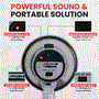 Pyle - PMP23SL , Sound and Recording , Megaphones - Bullhorns , Compact & Portable Megaphone Speaker with Siren Alarm Mode, Battery Operated